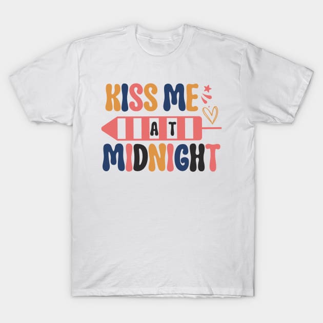 Kiss Me At Midnight T-Shirt by MZeeDesigns